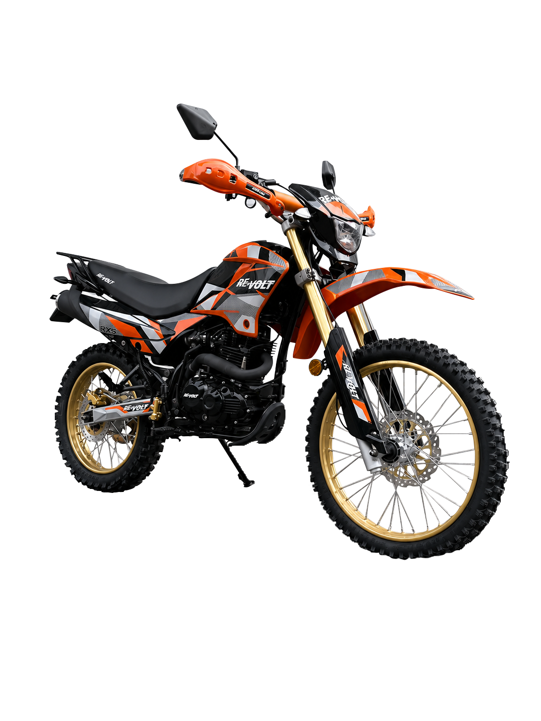 Volta RX5 in Orange, Dreiviertelansicht von vorn.
