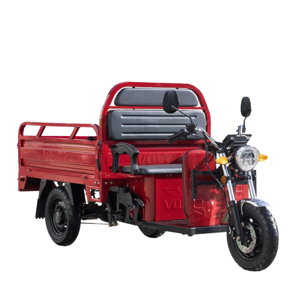Volta VT5 in Rot, Dreiviertelansicht von vorn.