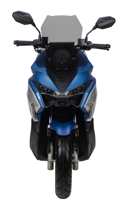Volta RSX7 in Blau, Frontansicht.