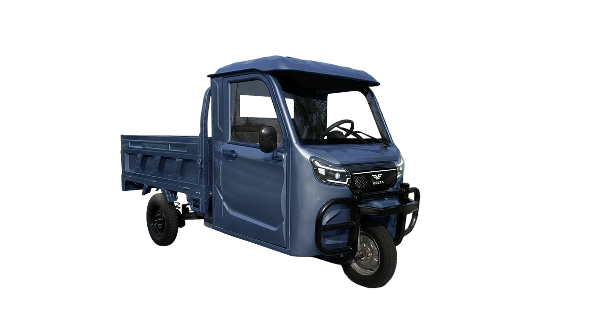 Volta VT7 PRO in Blau, Dreiviertelansicht von vorn.