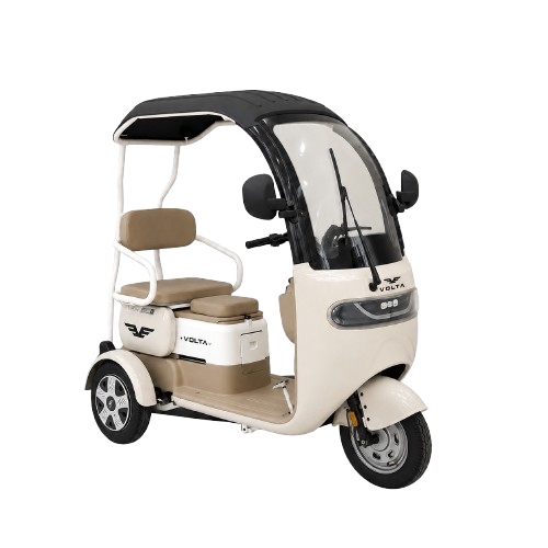 Volta VM2 in Creme, Dreiviertelansicht von vorn.
