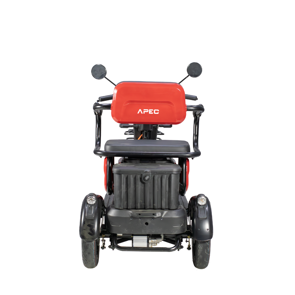 Volta APM2 in Rot, Heckansicht.