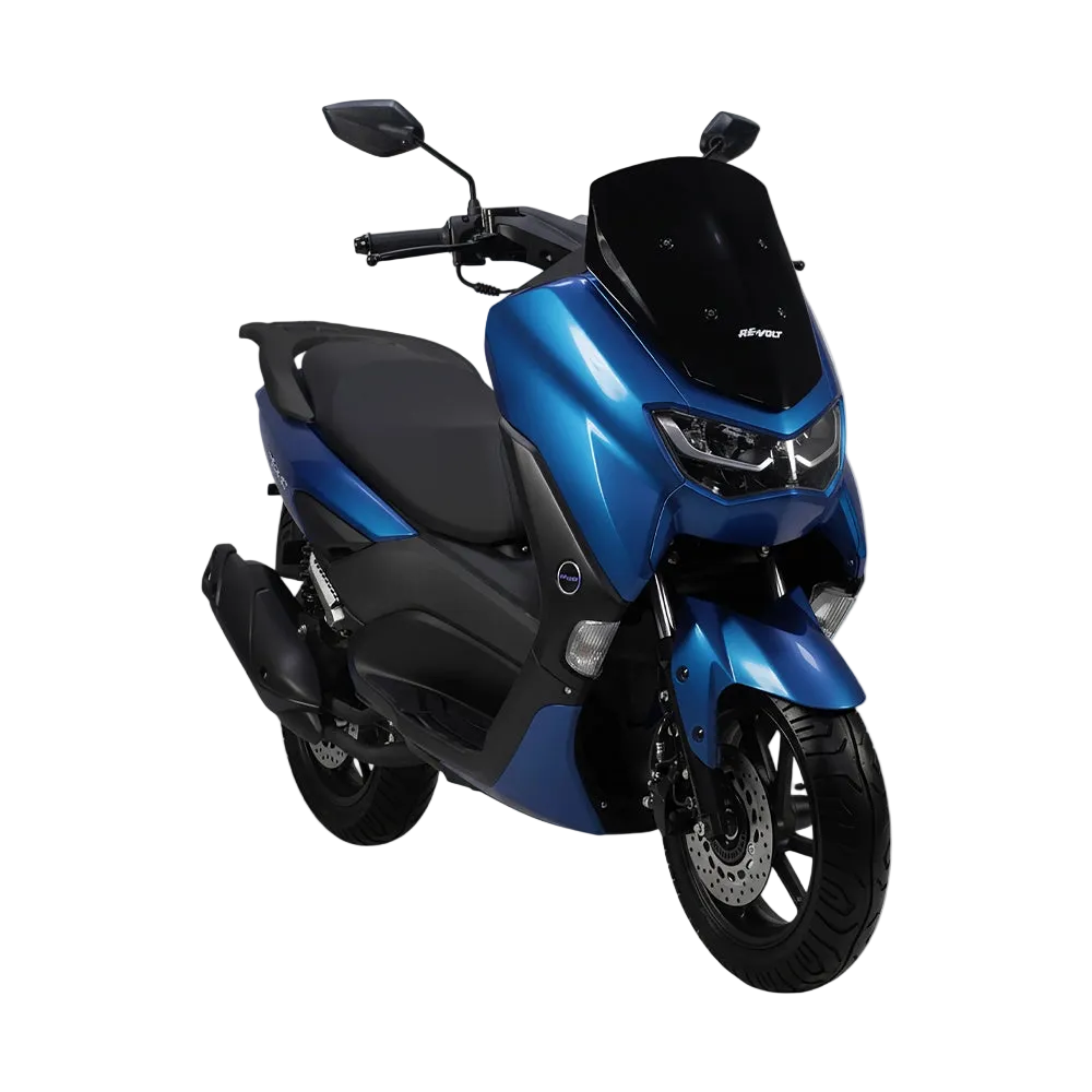 Volta RSX6 in Blau, Dreiviertelansicht von vorn.