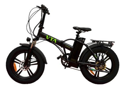 Volta VB2 PRO in Schwarz, Seitenansicht mit Front nach links.