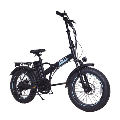 Volta VB2 NEO in Schwarz, Dreiviertelansicht von vorn.