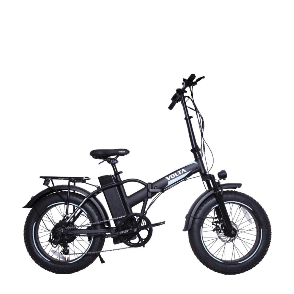 Volta VB2 NEO in Schwarz, Seitenansicht.