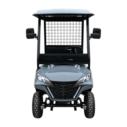 Volta VG2 Elektro-Golfcart in Nardograu, Frontansicht.