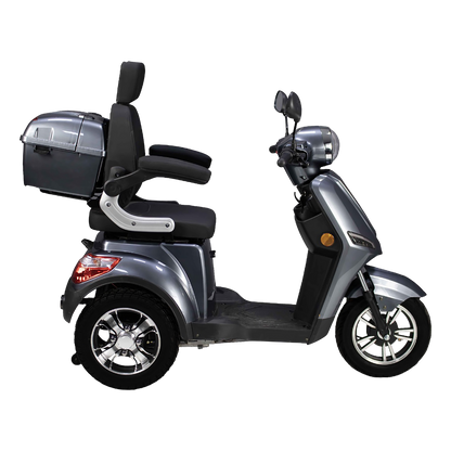 Volta VM4 NEO in Grau, Seitenansicht mit Front nach rechts.