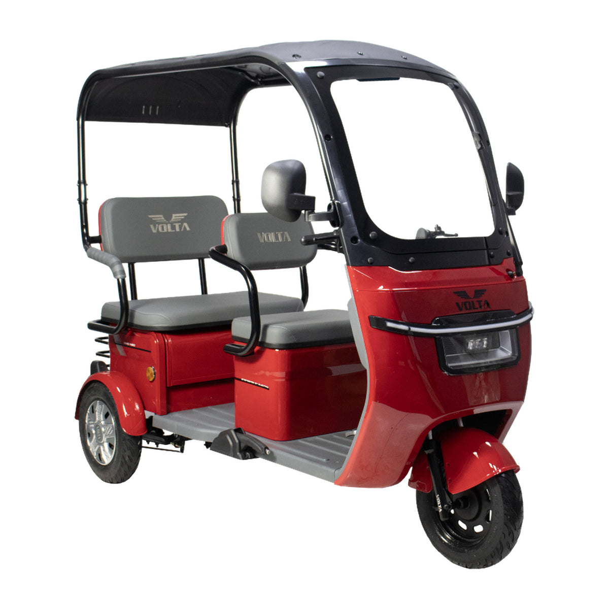 Volta VM5 NEO in Rot, Dreiviertelansicht von vorn.