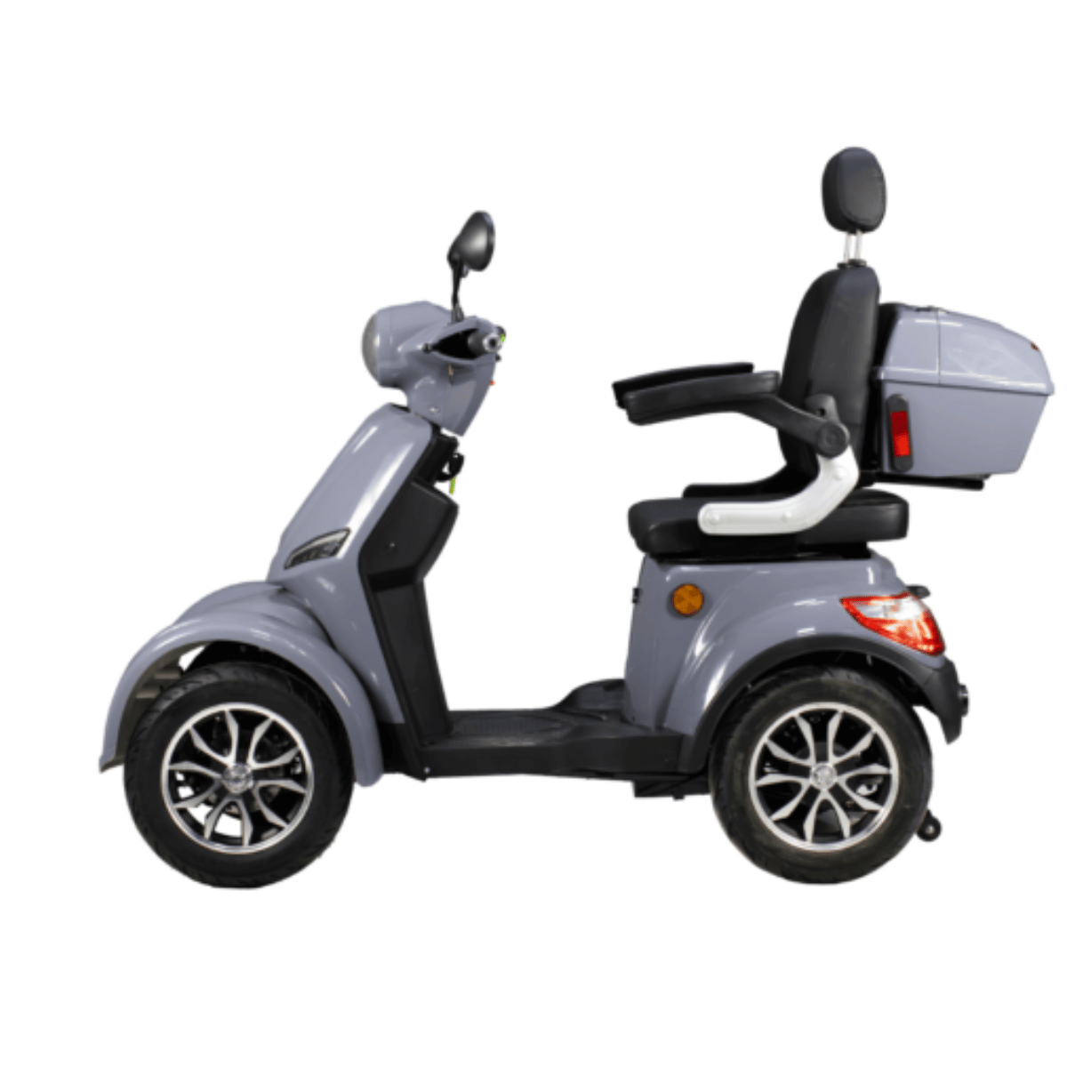 Volta VM6 in Grau, Seitenansicht mit Front nach links.
