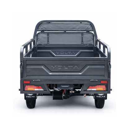 Volta VT5 PRO mit Haube in Grau, Heckansicht.