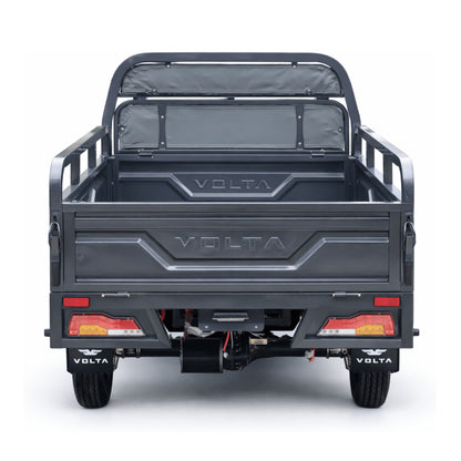 Volta VT5 PRO mit Haube in Grau, Heckansicht.