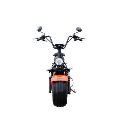 Volta SE 03 MAX in Orange, Frontansicht.